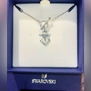 SWAROVSKI Anchor Rhodium Plated Necklace